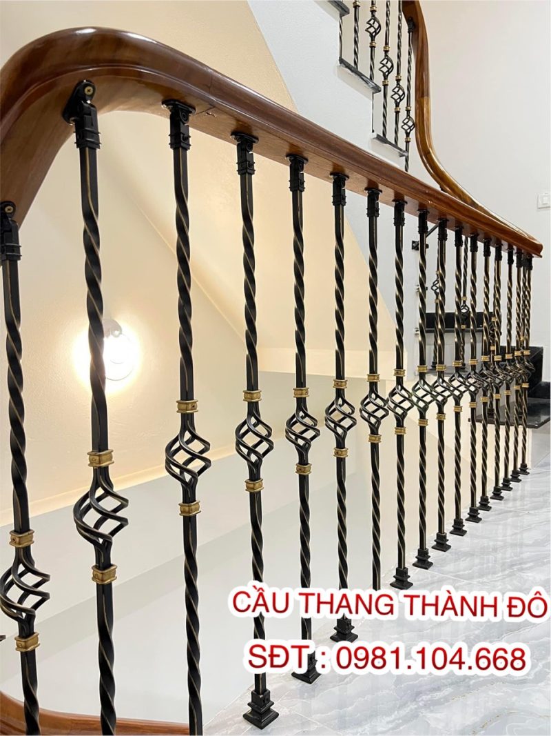 Tổng Hợp Các Mẫu Cầu Thang Sắt Nghệ Thuật , Cầu Thang Lan Can Sắt Mỹ Thuật Đẹp Nhất Tại Hà Nội