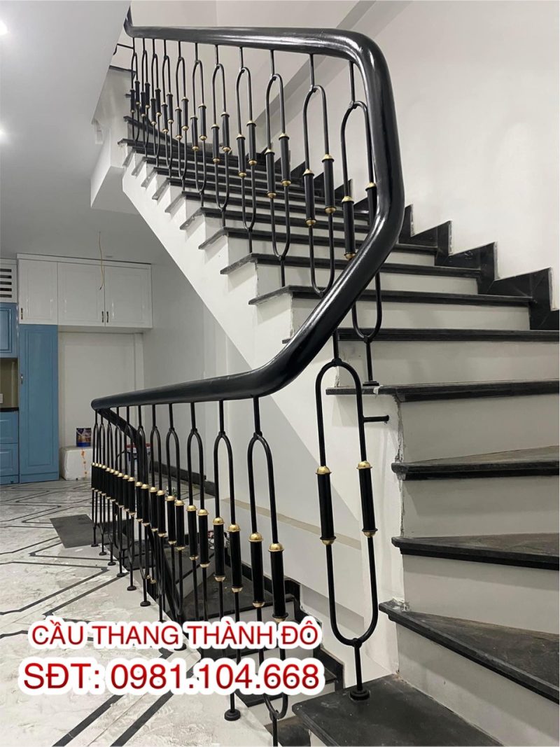 Cầu thang sắt nghệ thuật, cầu thang sắt cầu thang tại Hải Phòng